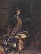 DOU, Gerrit Officer of the Marksman Society in Leiden fg oil painting on canvas